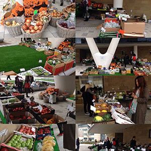 Vegetable Stall on campus INpage