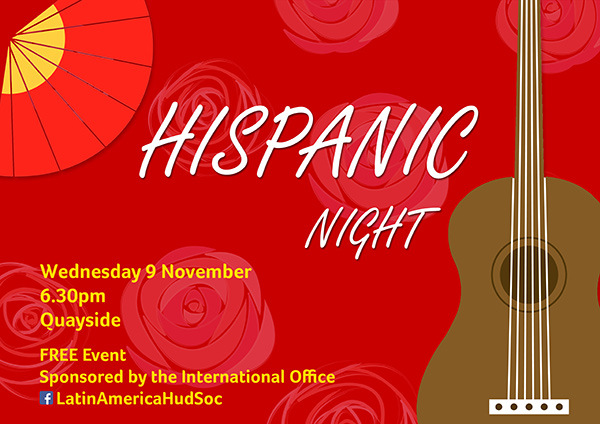 Poster for the Hispanic Night event