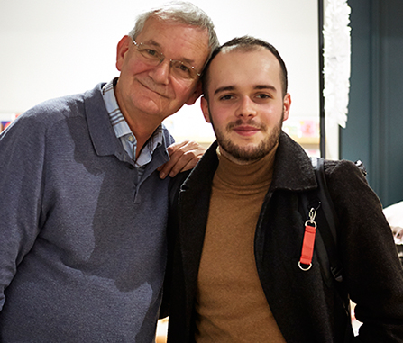 Alex Beldea with Martin Parr