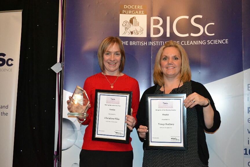 Christine Ellis and Tracy Butters with their awards.