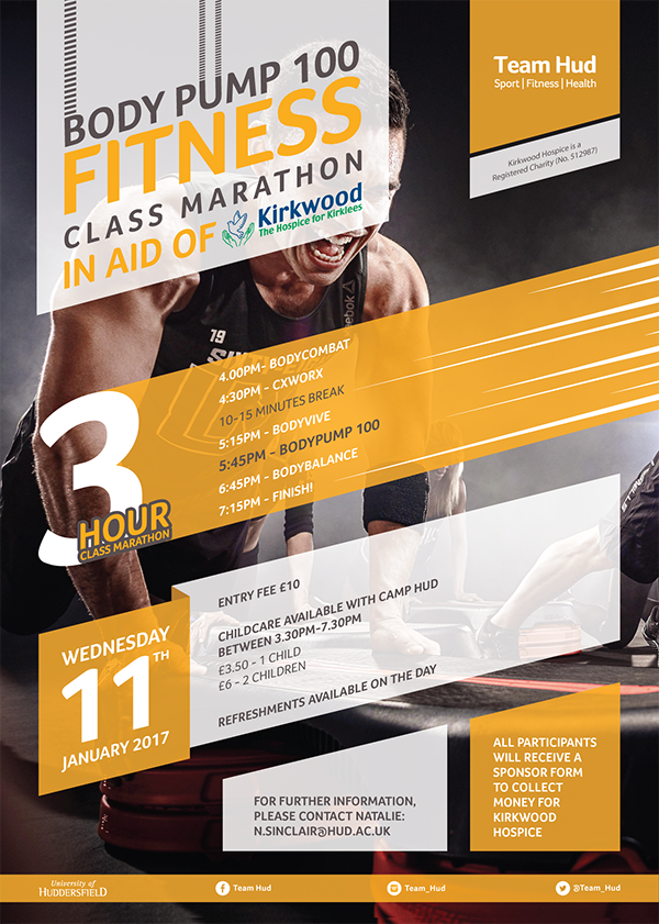 Bodypump 100 Fitness Class Marathon poster