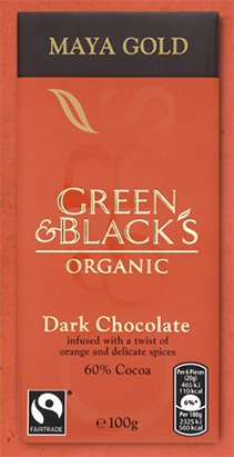 Green and Black's Maya Gold organic dark