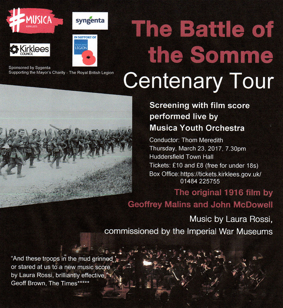 The Battle of the Somme’s 100 anniversary poster