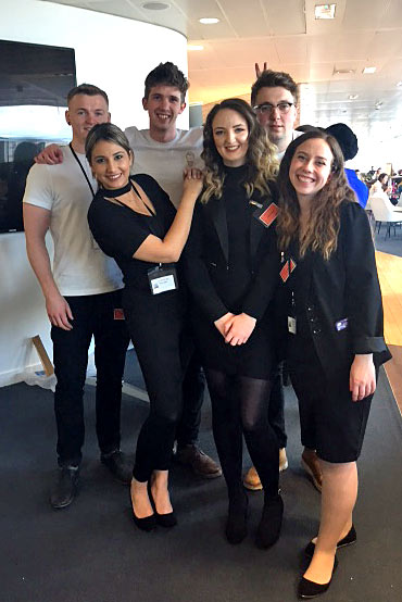 Teams at the L'Oreal Finals (from left to right) Reuben Geary, Yasmeen Abuhendi, Joe Dellow, Emily Docherty, Brad Sewell and Anna Grzybowska.