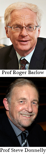 Professor Roger Barlow and Professor Steve Donnelly