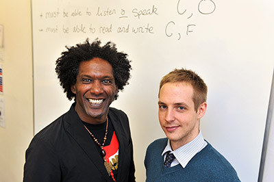 Lemn Sissay with Nick Stavris
